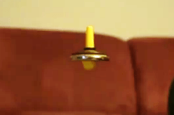 Unexpected Levitation - spinning top A flying spinning top