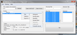 Screen shot of Theta Suite Result Explorer